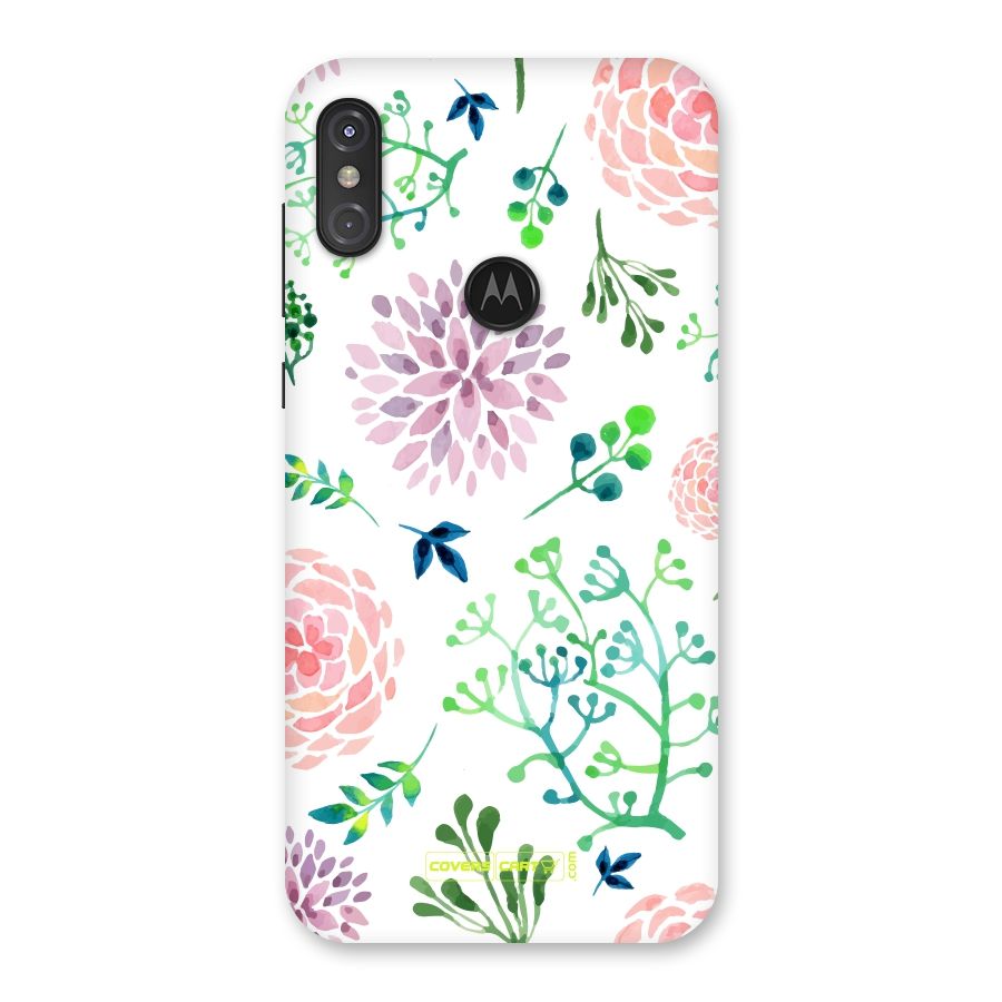Fresh Floral Back Case for Motorola One Power