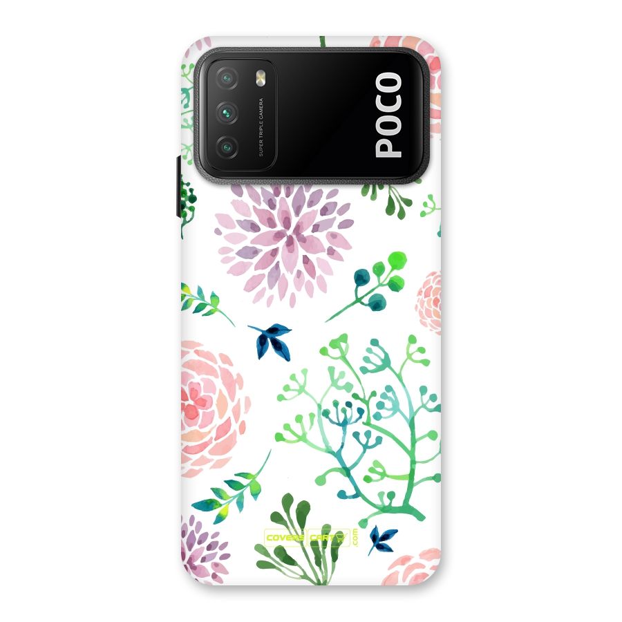 Fresh Floral Back Case for Poco M3