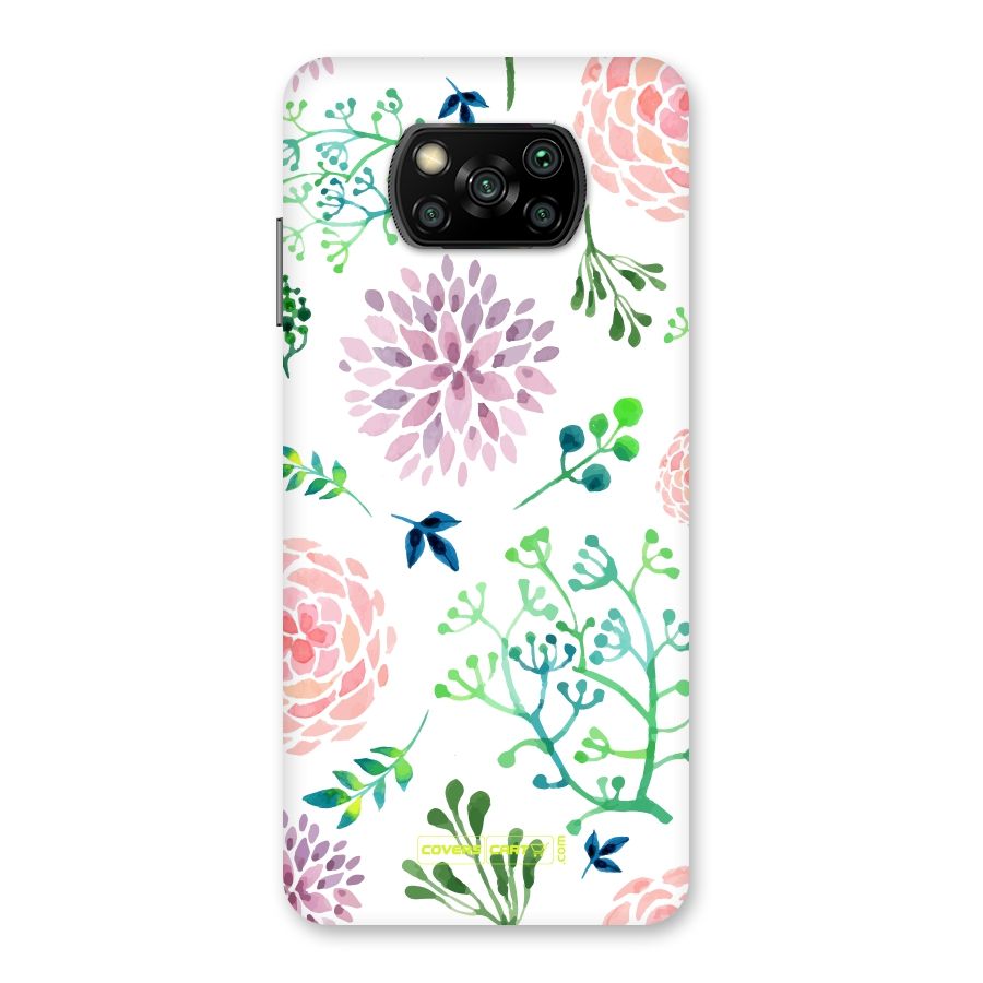 Fresh Floral Back Case for Poco X3