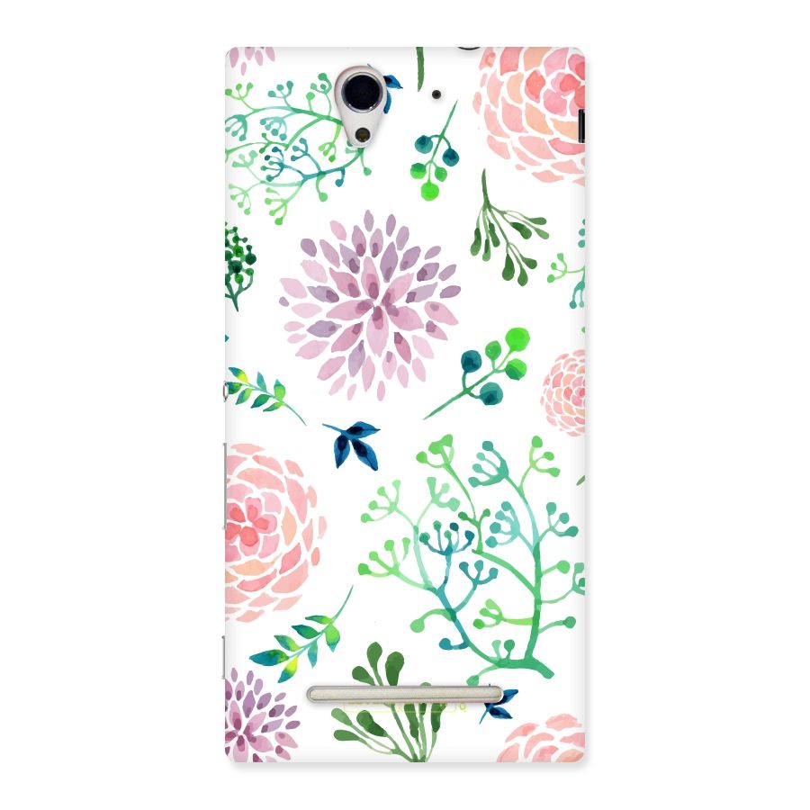Fresh Floral Back Case for Sony Xperia C3