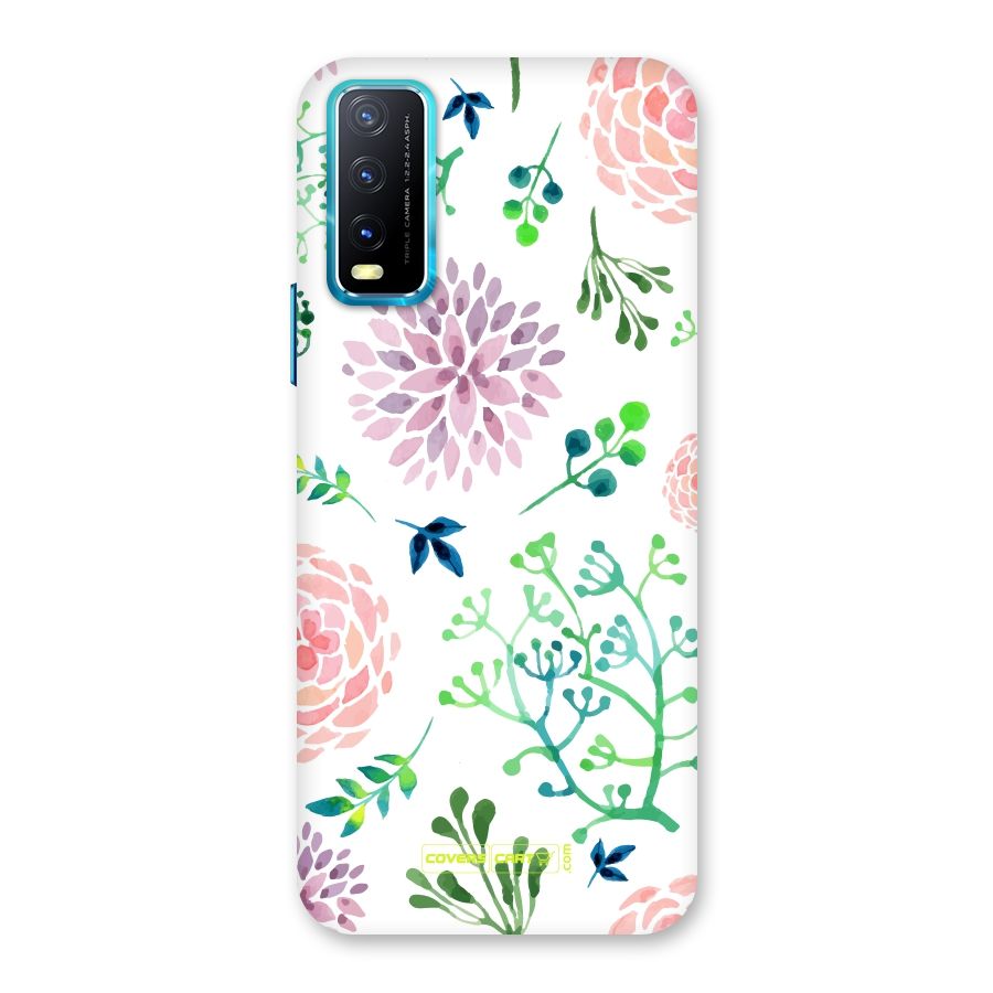 Fresh Floral Back Case for Vivo Y20A