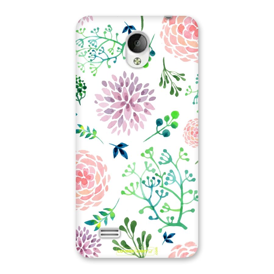 Fresh Floral Back Case for Vivo Y21