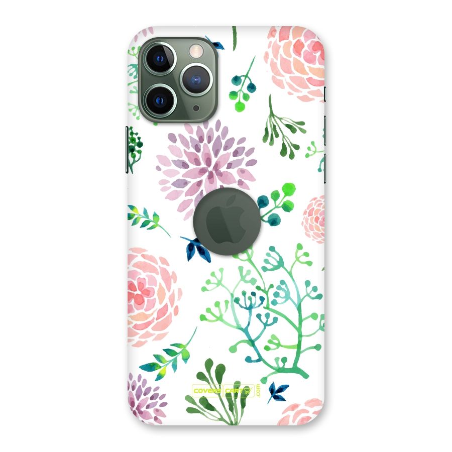 Fresh Floral Back Case for iPhone 11 Pro Logo  Cut