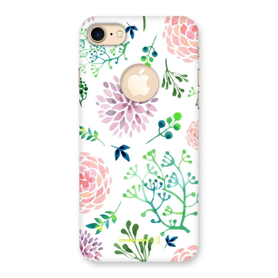 Fresh Floral Back Case for iPhone 7 Logo Cut