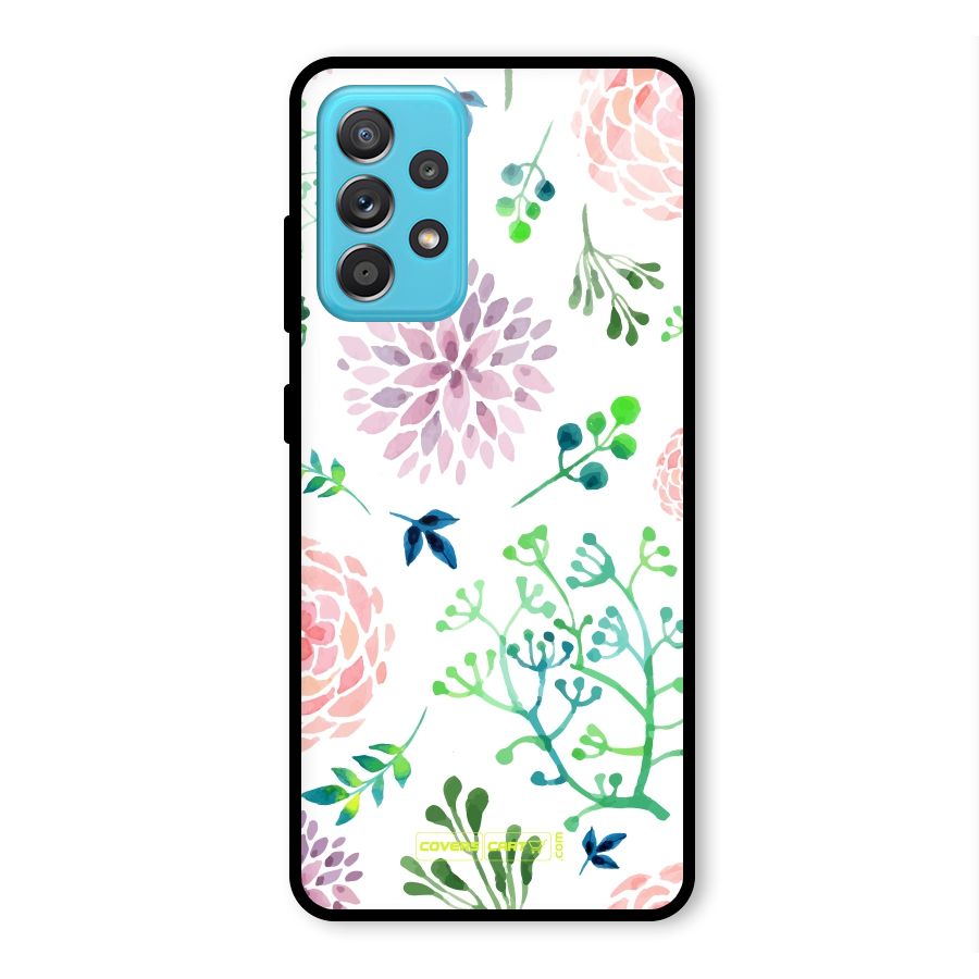 Fresh Floral Glass Back Case for Galaxy A52s 5G