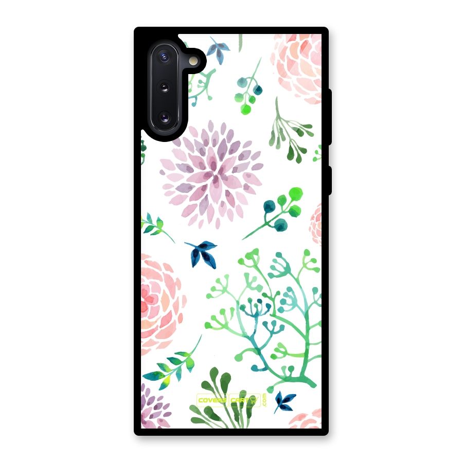 Fresh Floral Glass Back Case for Galaxy Note 10