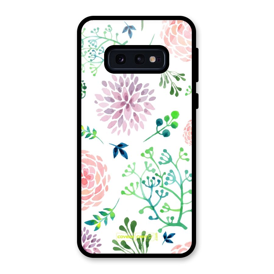 Fresh Floral Glass Back Case for Galaxy S10e