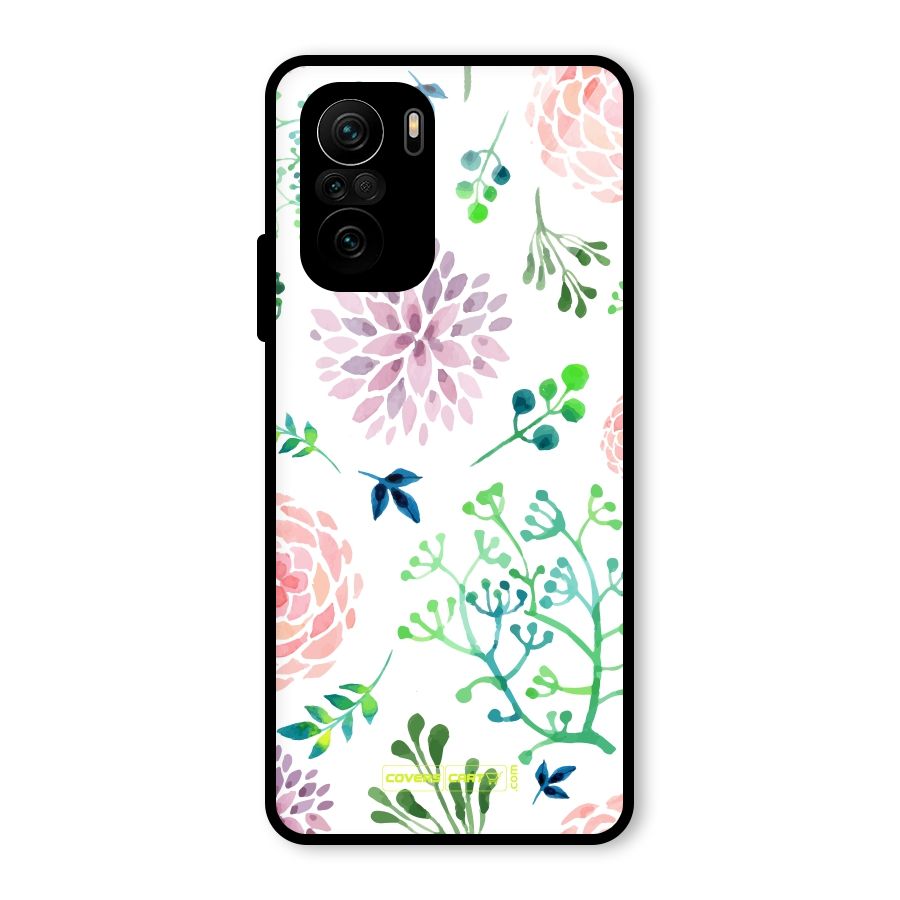 Fresh Floral Glass Back Case for Mi 11x