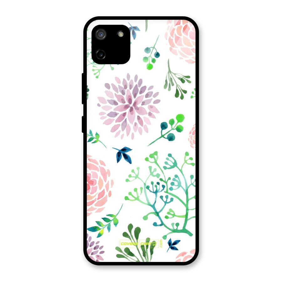 Fresh Floral Glass Back Case for Realme C11