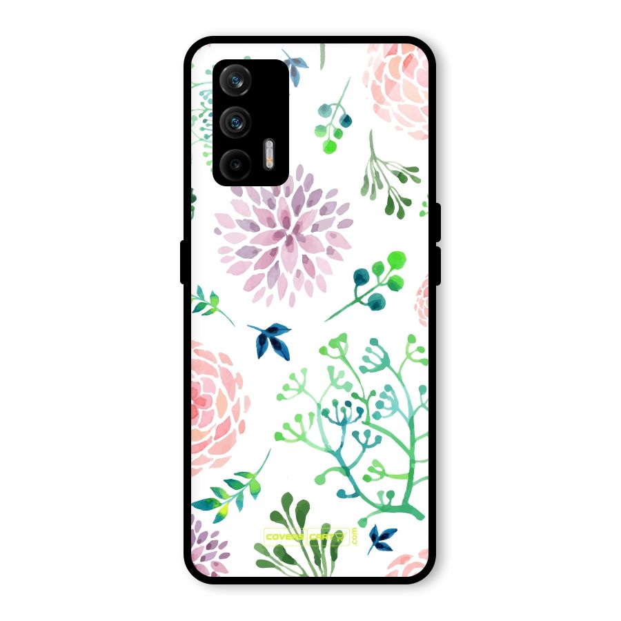 Fresh Floral Glass Back Case for Realme GT 5G