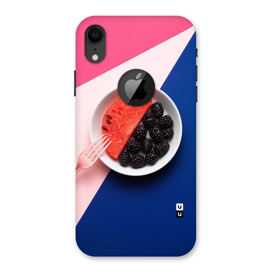 Fresh Fruit Season Back Case for iPhone XR Logo Cut