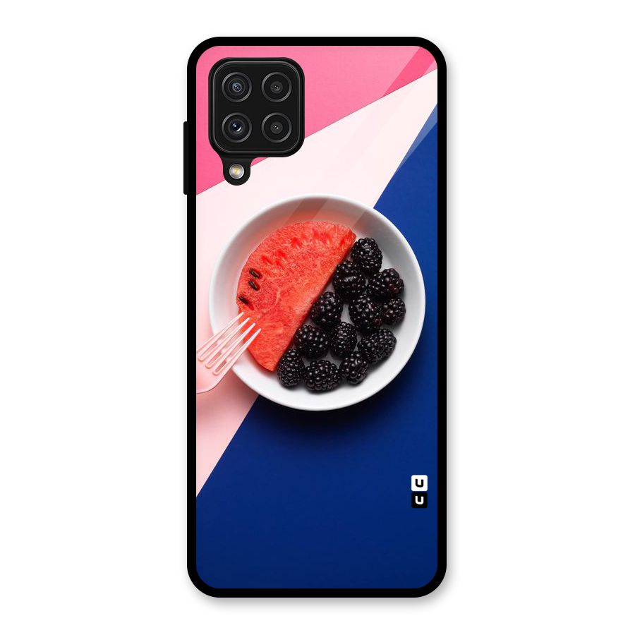 Fresh Fruit Season Glass Back Case for Galaxy A22 4G