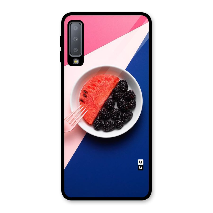 Fresh Fruit Season Glass Back Case for Galaxy A7 (2018)