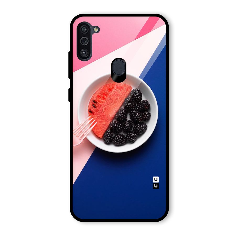 Fresh Fruit Season Glass Back Case for Galaxy M11