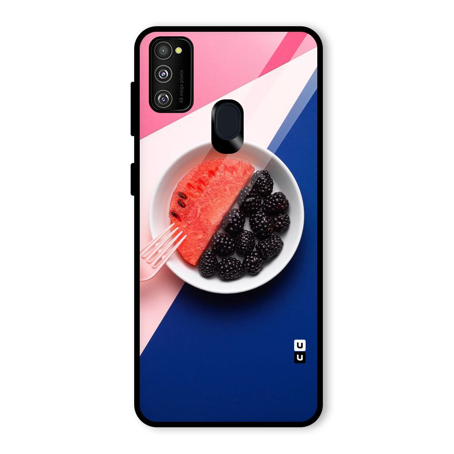 Fresh Fruit Season Glass Back Case for Galaxy M30s