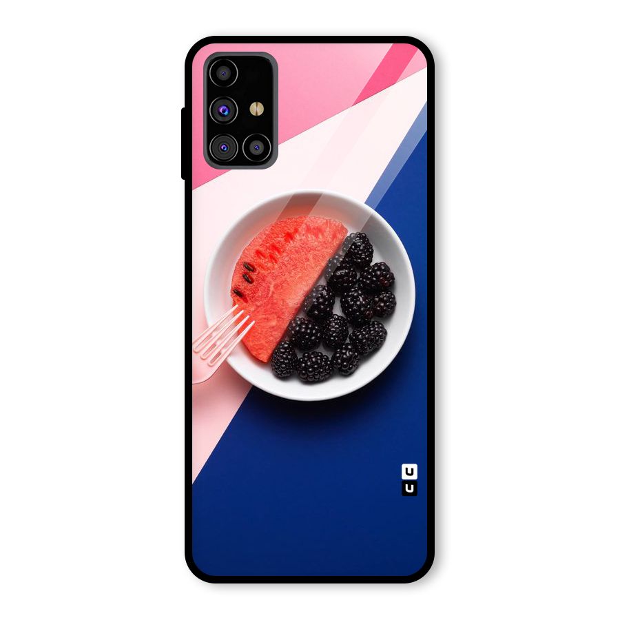Fresh Fruit Season Glass Back Case for Galaxy M31s