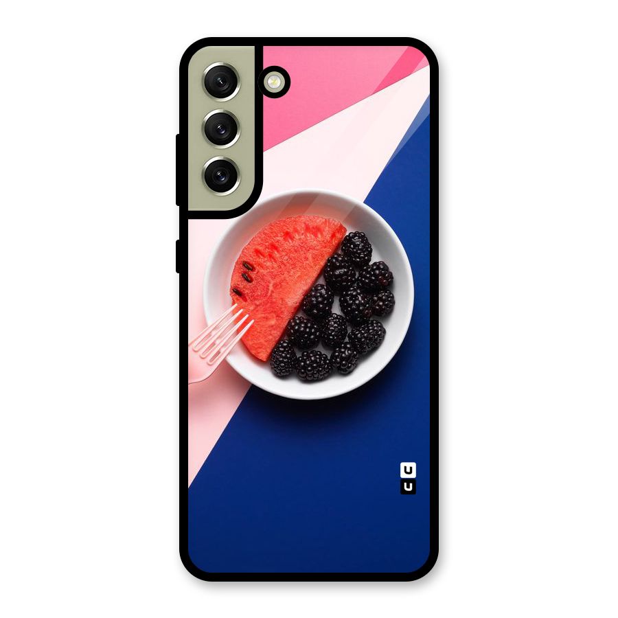 Fresh Fruit Season Glass Back Case for Galaxy S21 FE 5G
