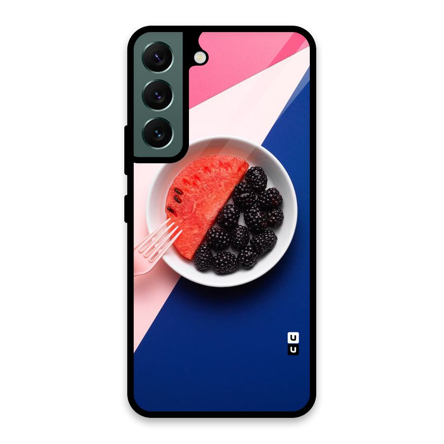 Fresh Fruit Season Glass Back Case for Galaxy S22 5G
