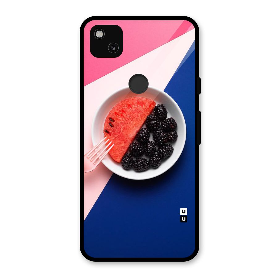Fresh Fruit Season Glass Back Case for Google Pixel 4a