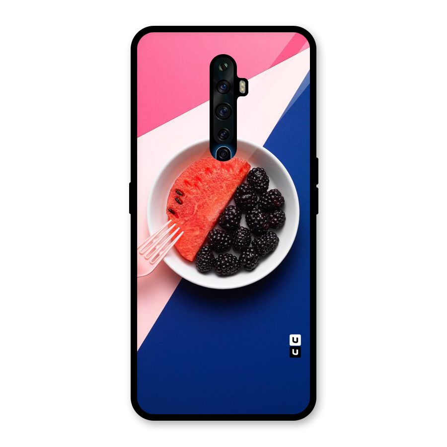 Fresh Fruit Season Glass Back Case for Oppo Reno2 Z