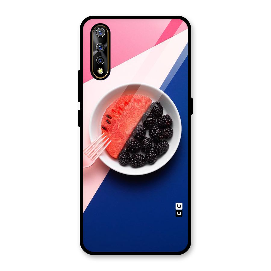 Fresh Fruit Season Glass Back Case for Vivo S1