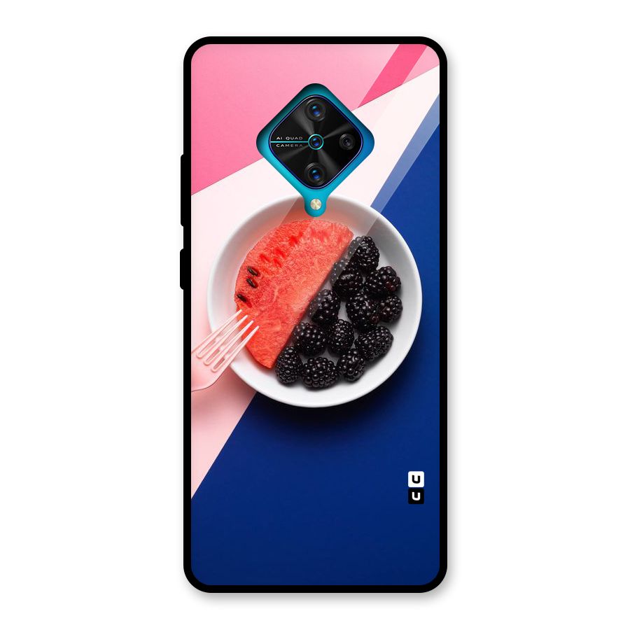 Fresh Fruit Season Glass Back Case for Vivo S1 Pro