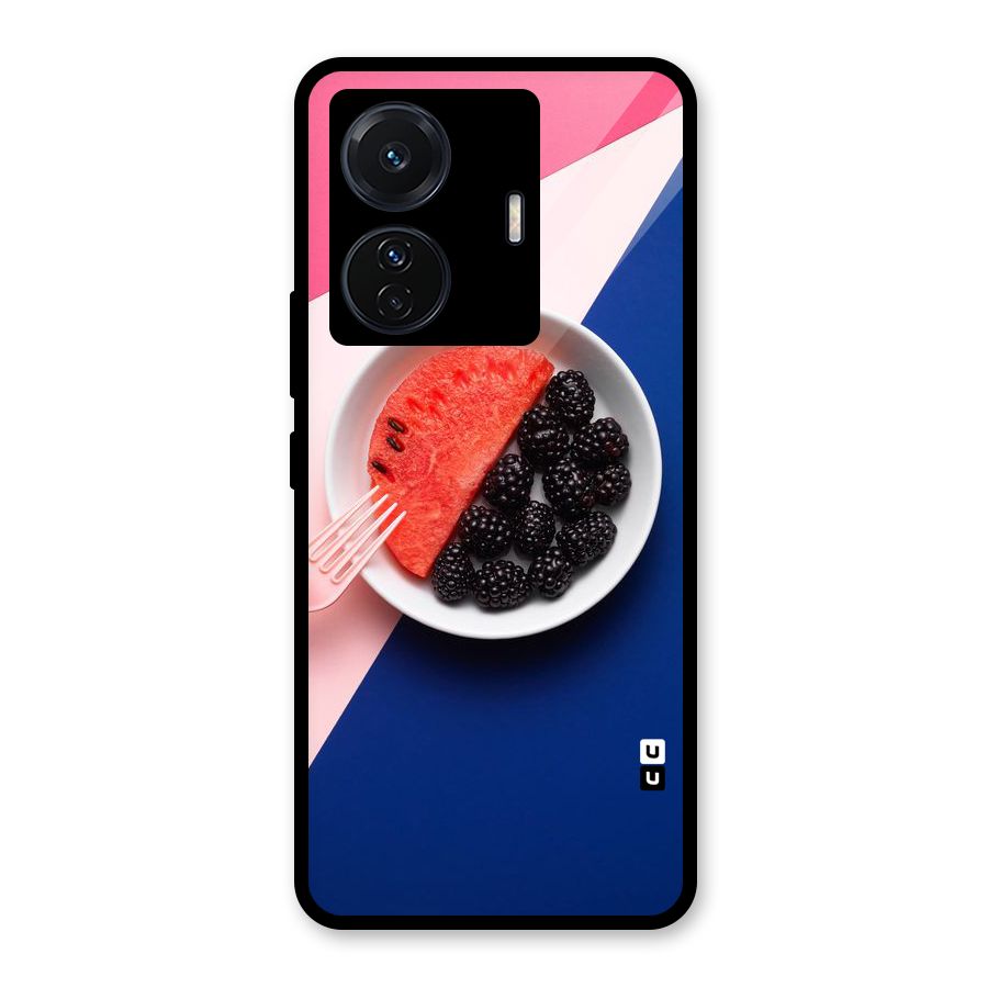 Fresh Fruit Season Glass Back Case for Vivo T1 Pro