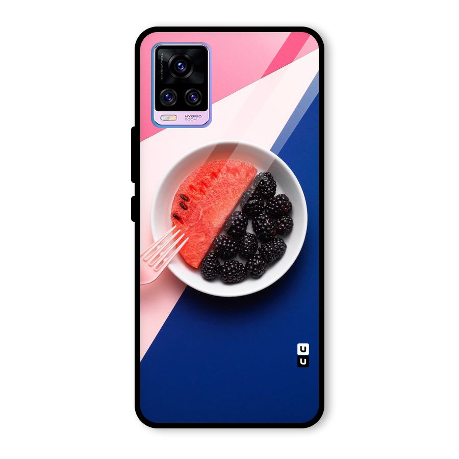 Fresh Fruit Season Glass Back Case for Vivo V20 Pro