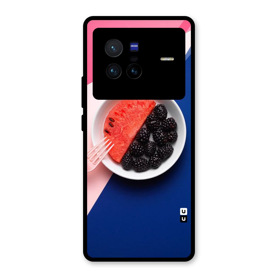 Fresh Fruit Season Glass Back Case for Vivo X80