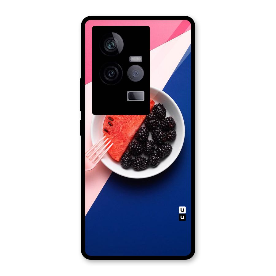Fresh Fruit Season Glass Back Case for Vivo iQOO 11 5G