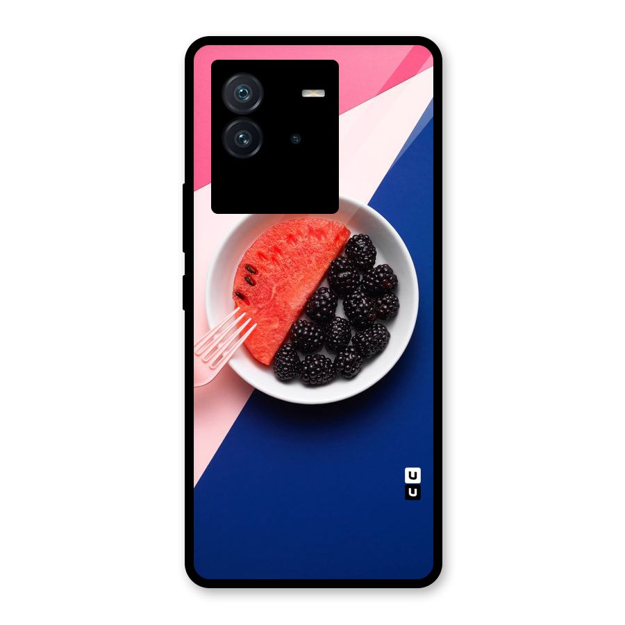 Fresh Fruit Season Glass Back Case for Vivo iQOO Neo 6 5G