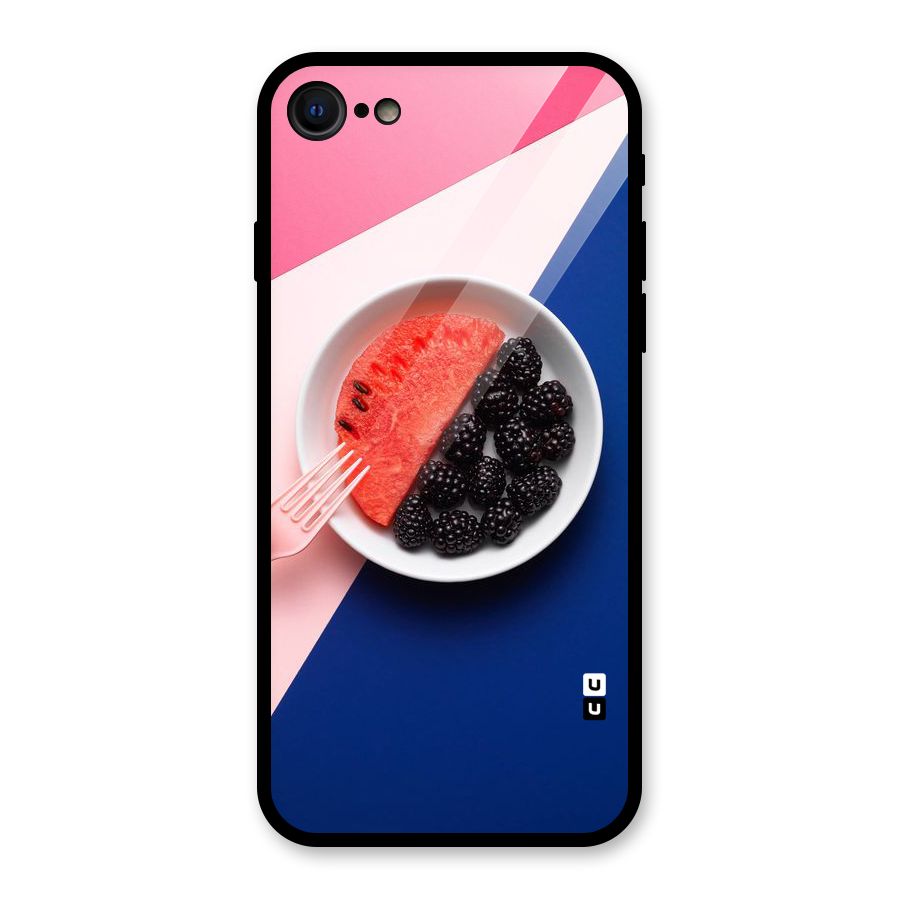 Fresh Fruit Season Glass Back Case for iPhone SE 2022