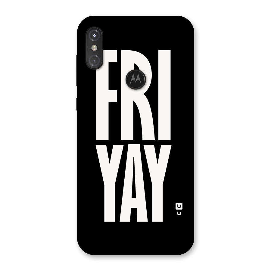 Fri Yay Back Case for Motorola One Power