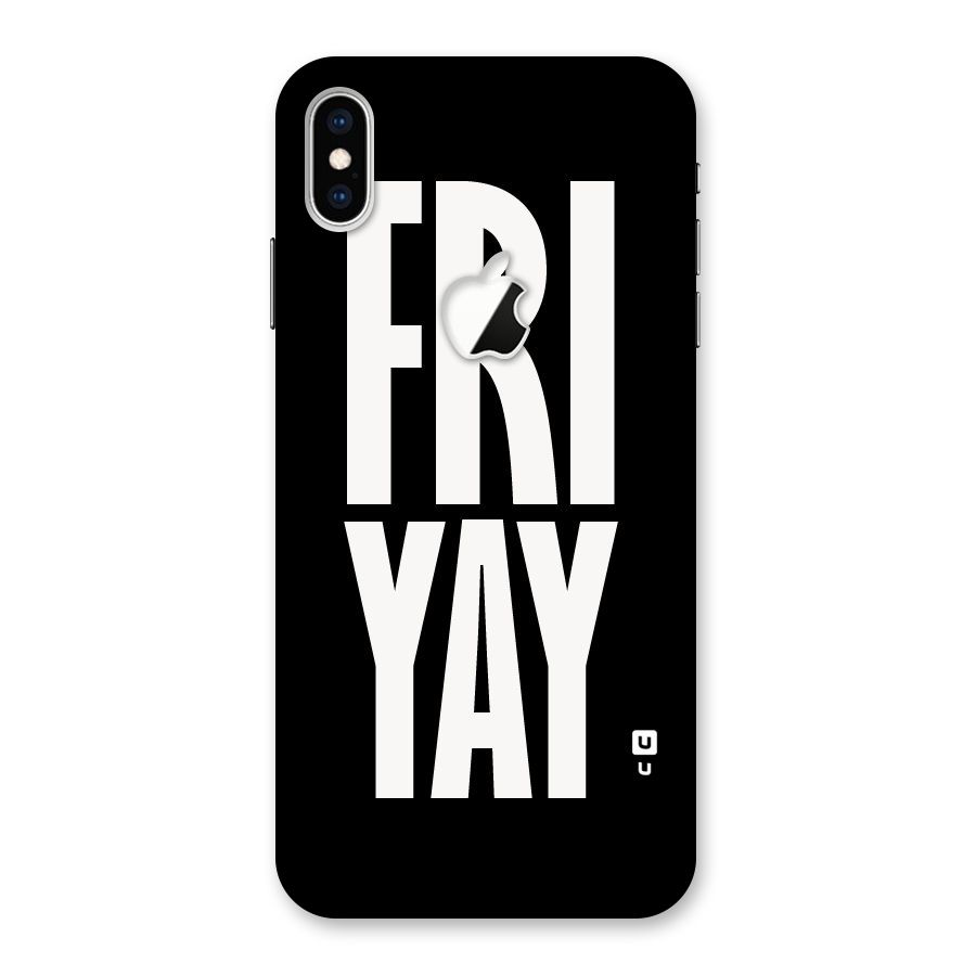 Fri Yay Back Case for iPhone XS Max Apple Cut
