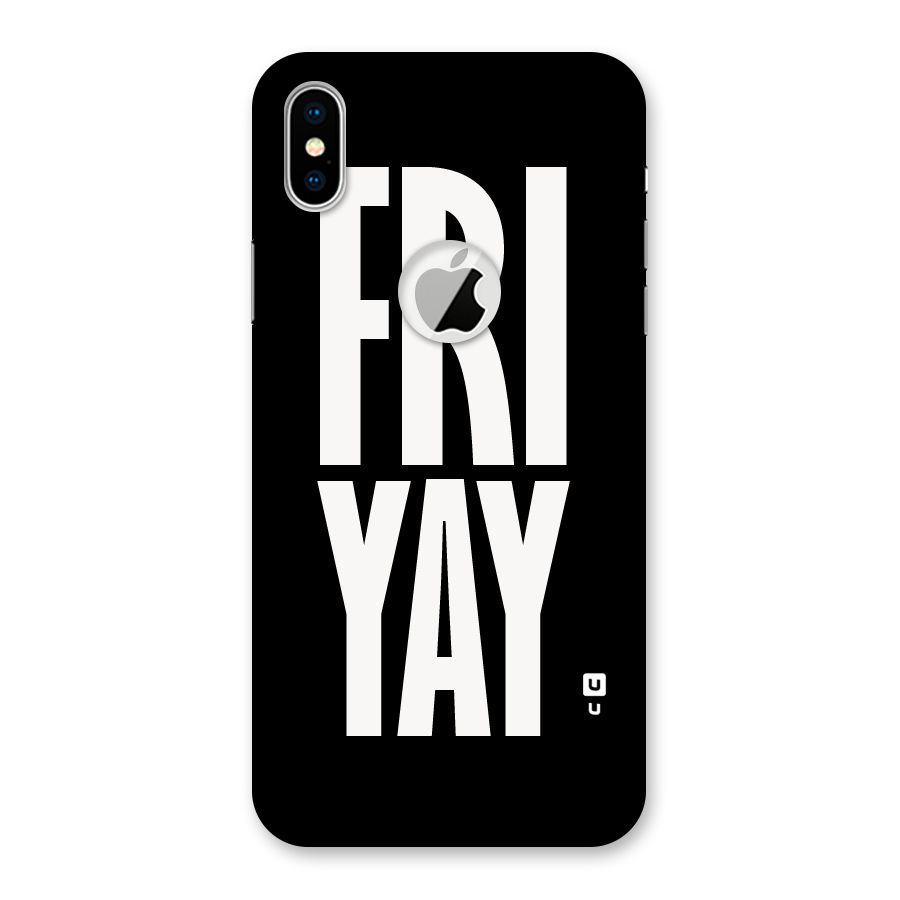 Fri Yay Back Case for iPhone X Logo Cut