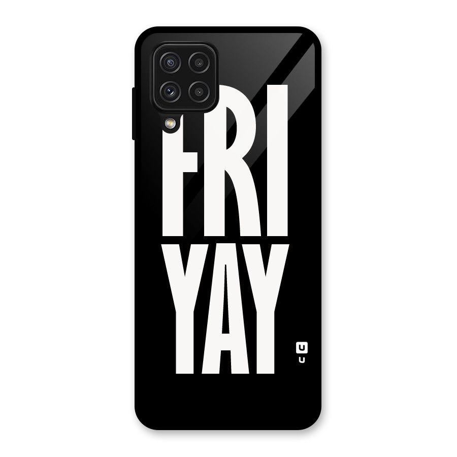 Fri Yay Glass Back Case for Galaxy A22 4G