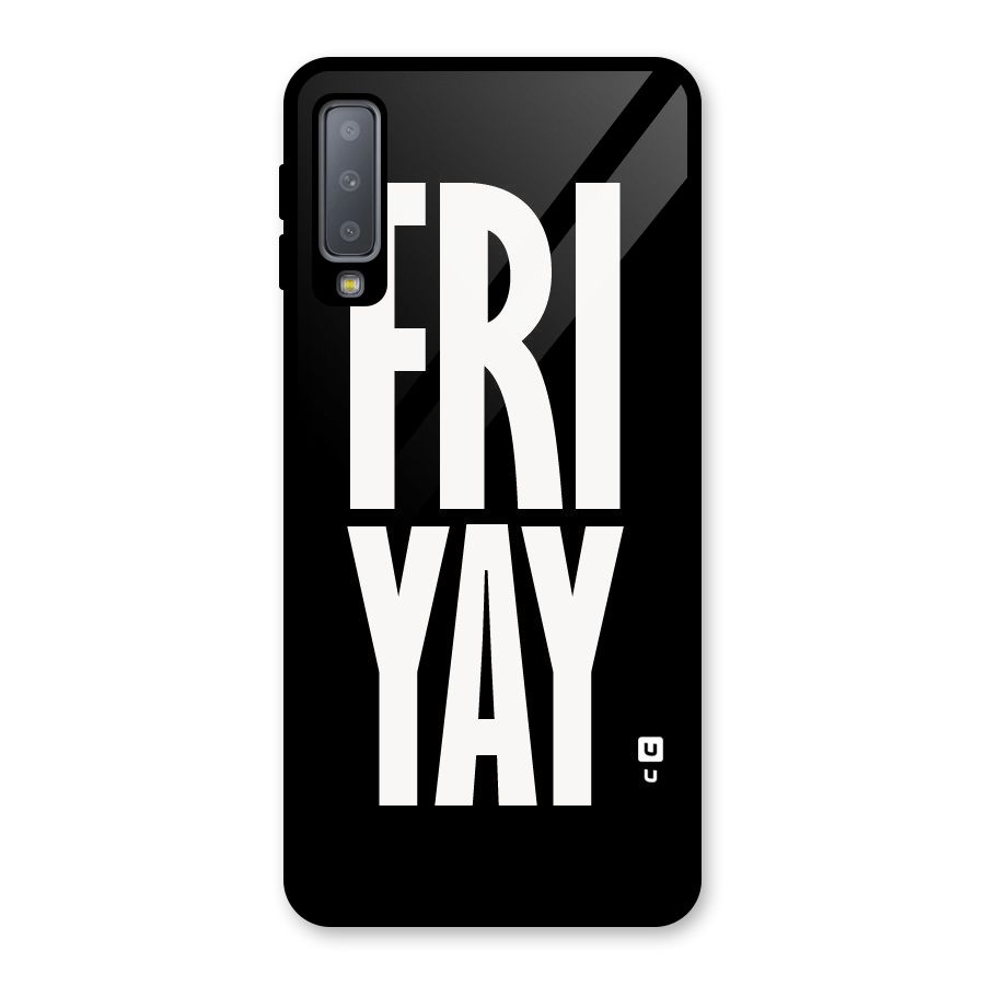 Fri Yay Glass Back Case for Galaxy A7 (2018)