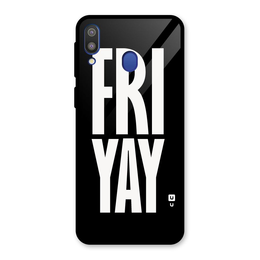 Fri Yay Glass Back Case for Galaxy M20