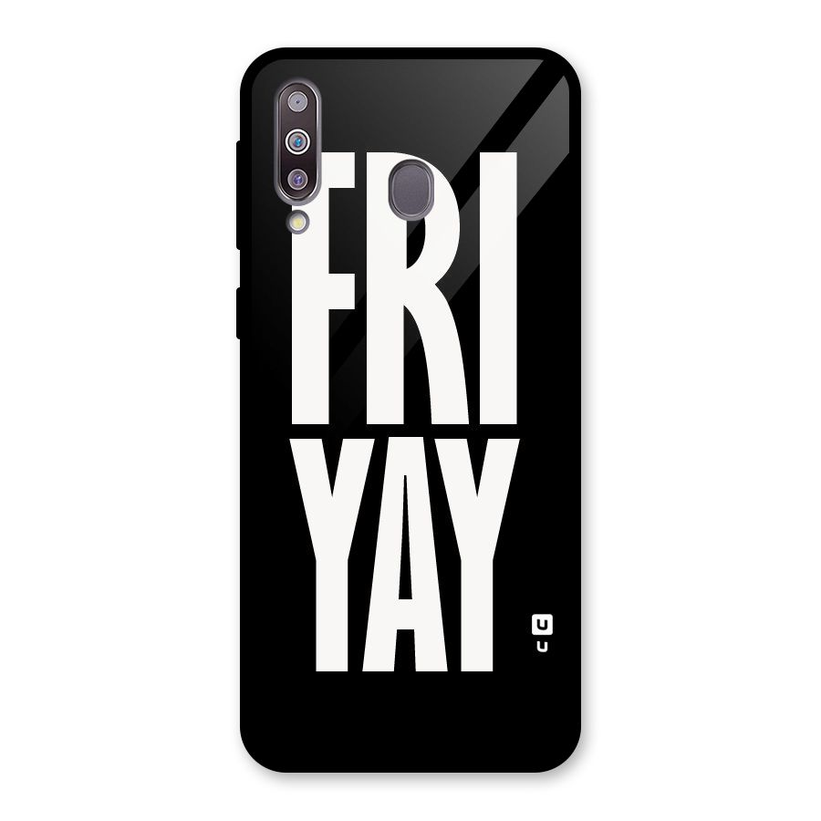 Fri Yay Glass Back Case for Galaxy M30