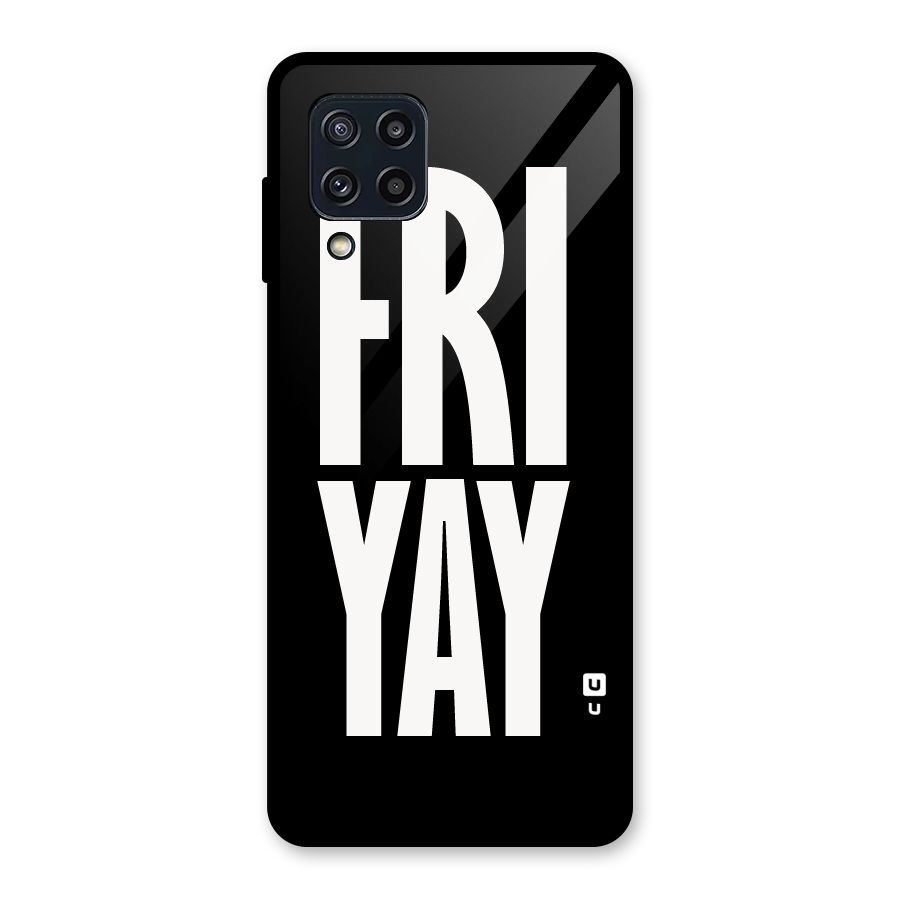 Fri Yay Glass Back Case for Galaxy M32