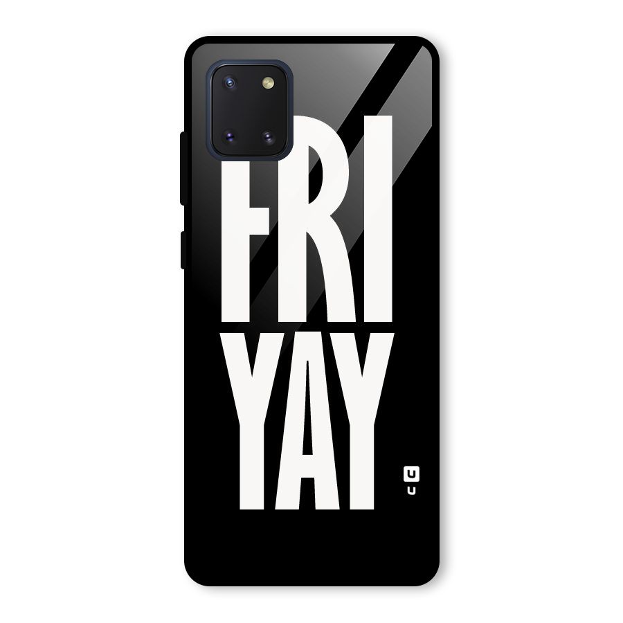 Fri Yay Glass Back Case for Galaxy Note 10 Lite
