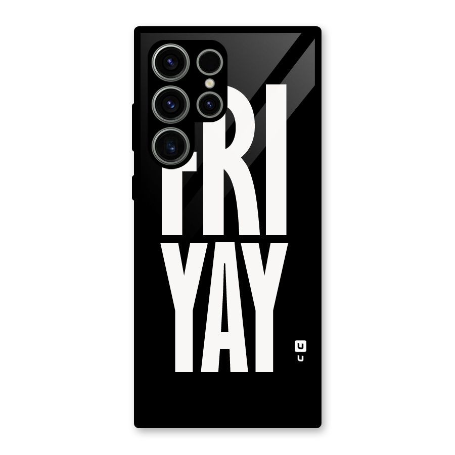 Fri Yay Glass Back Case for Galaxy S23 Ultra