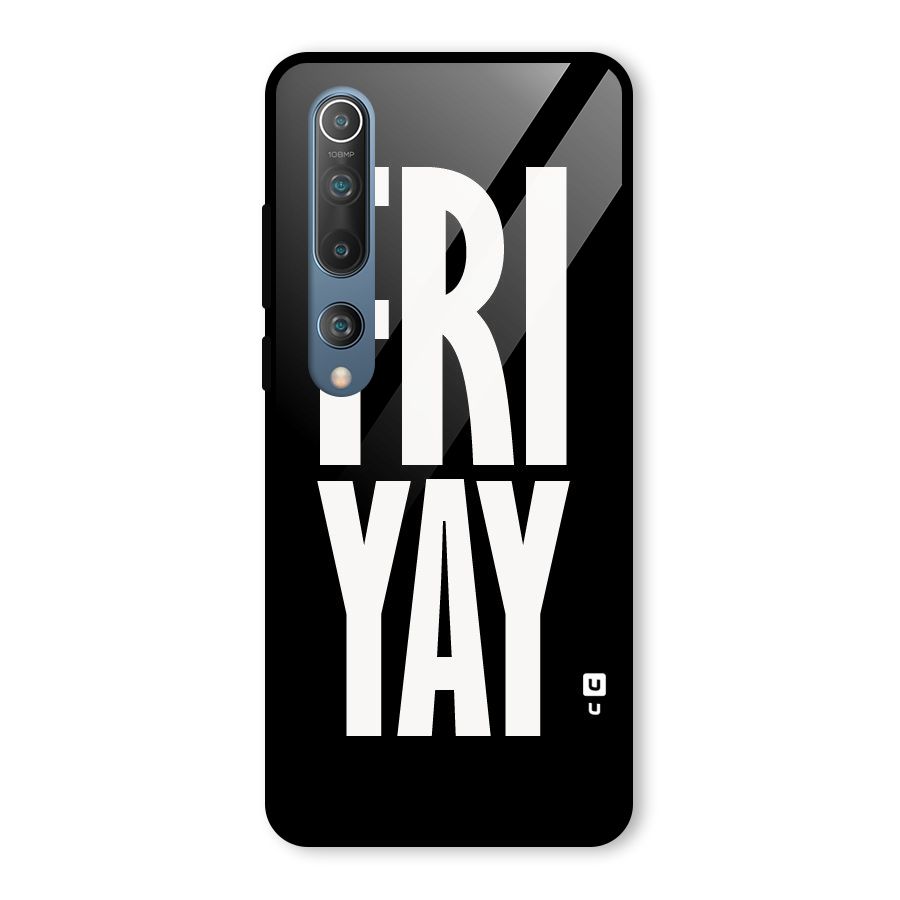 Fri Yay Glass Back Case for Mi 10