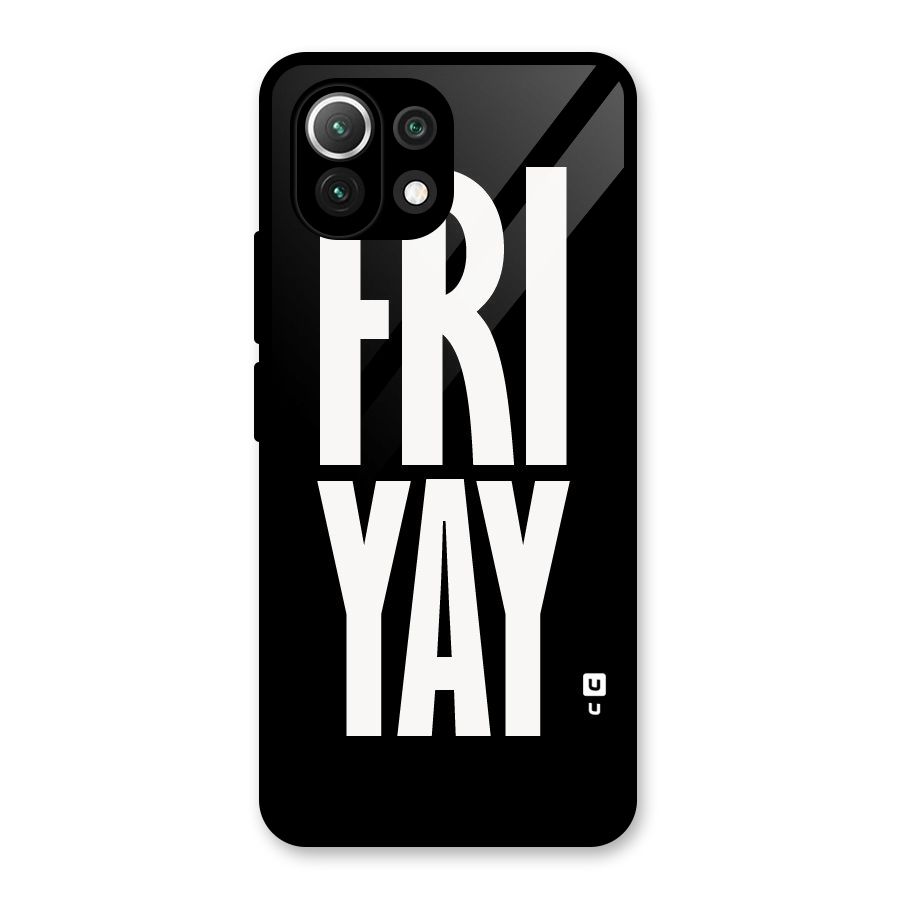 Fri Yay Glass Back Case for Mi 11 Lite