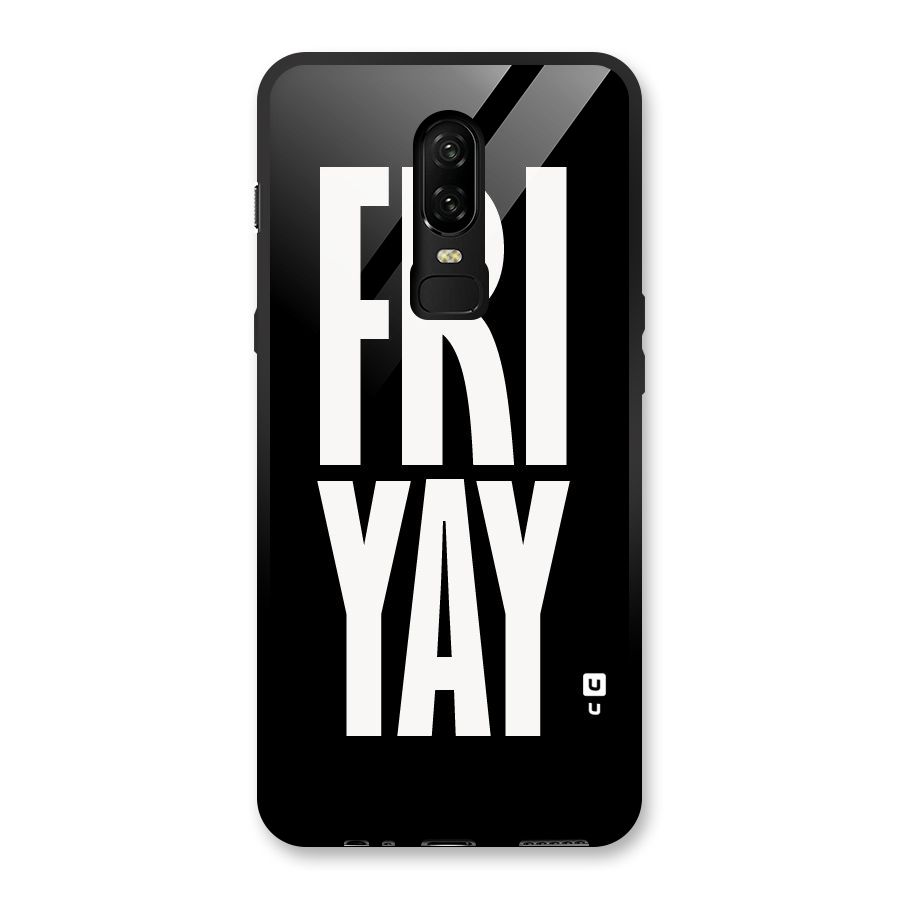 Fri Yay Glass Back Case for OnePlus 6