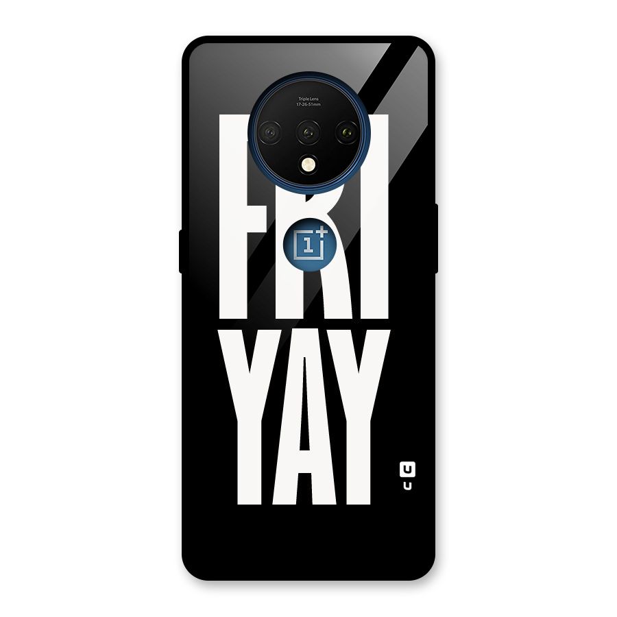 Fri Yay Glass Back Case for OnePlus 7T