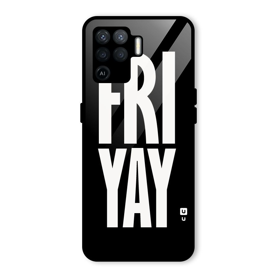 Fri Yay Glass Back Case for Oppo F19 Pro
