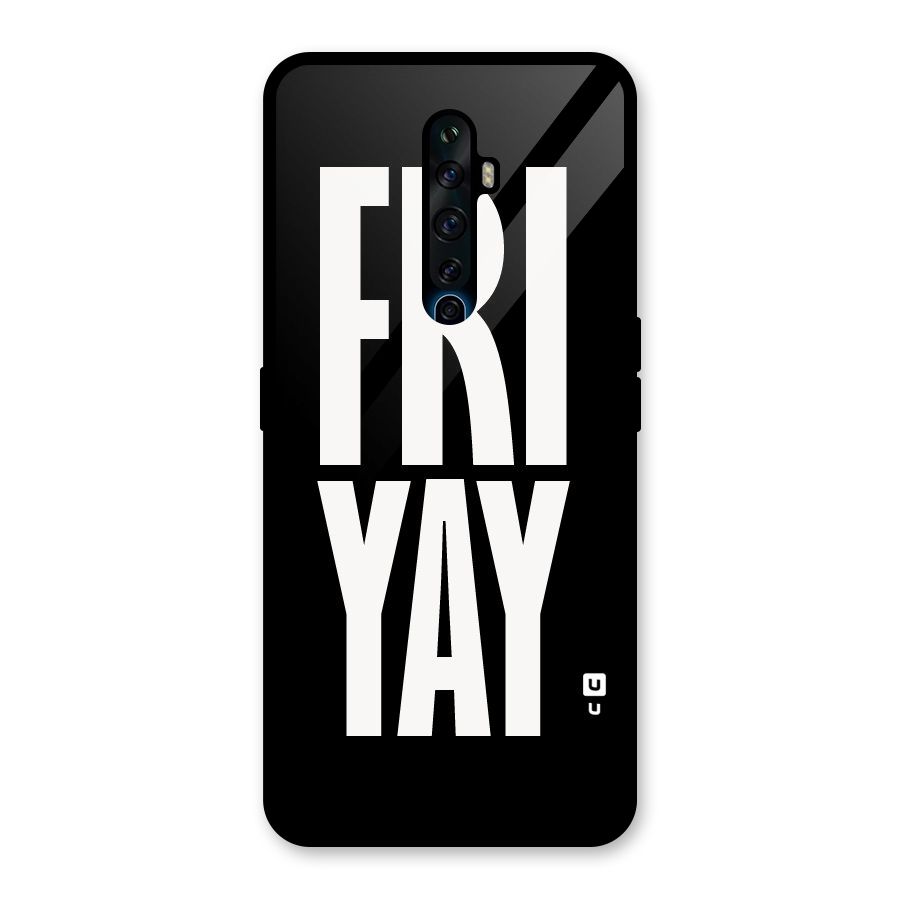 Fri Yay Glass Back Case for Oppo Reno2 F