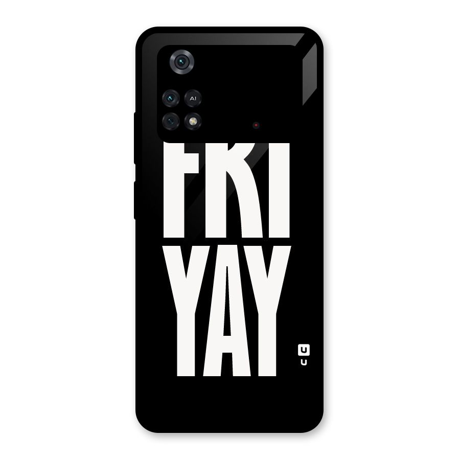 Fri Yay Glass Back Case for Poco M4 Pro 4G