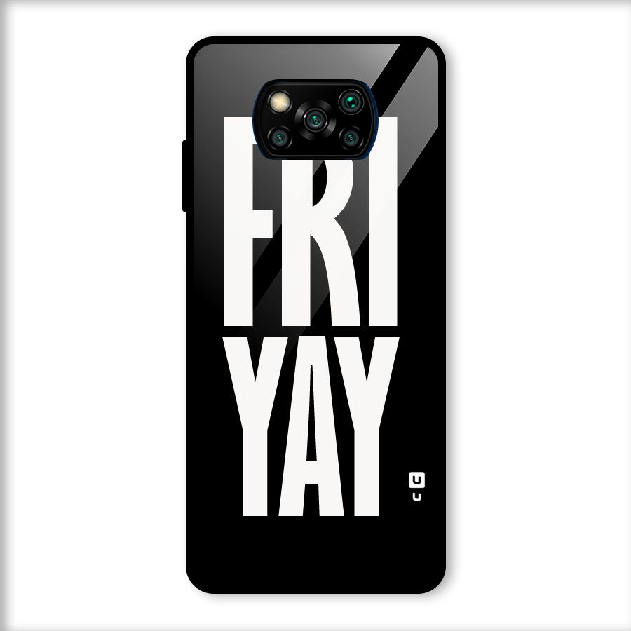Fri Yay Glass Back Case for Poco X3